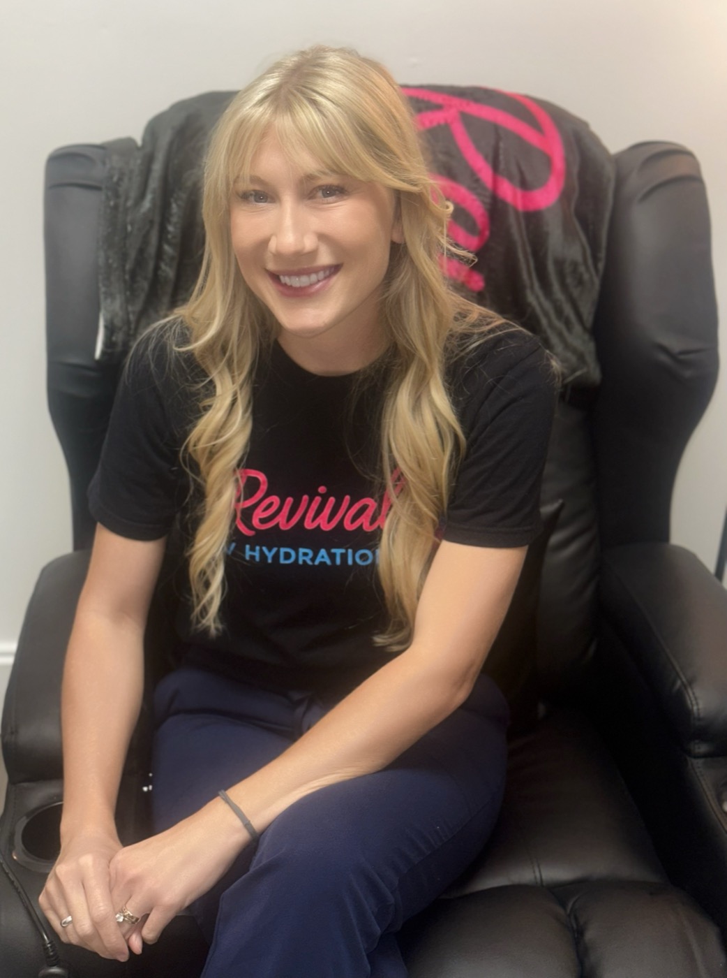 Comfortable treatment chair at Revival IV Hydration